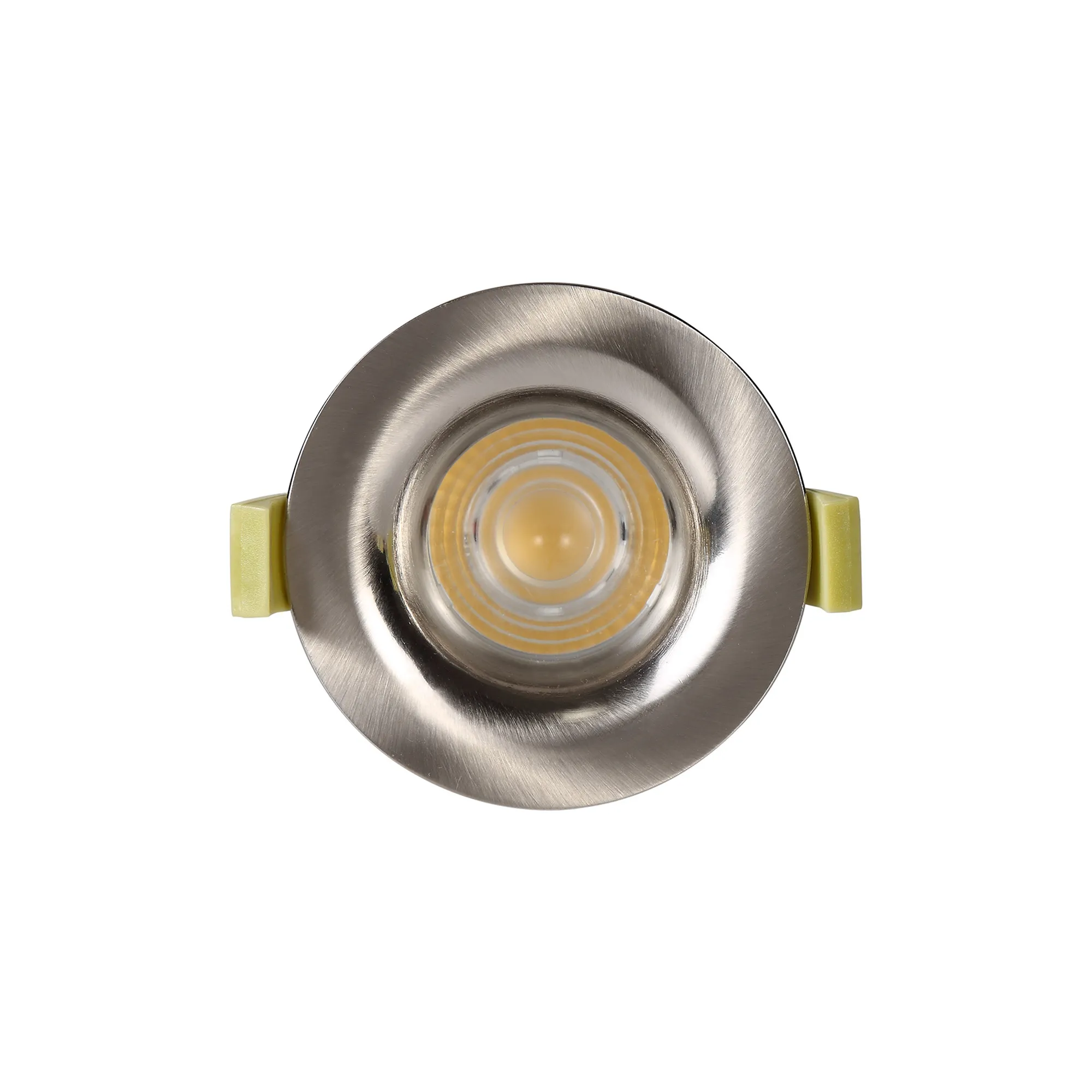 Bruve 10 Tridonic Powered 10W 2700K 710lm 36° CRI>90 LED Engine Satin Nickel Fixed Round Recessed Downlight, Inner Glass cover, IP65 DM200783  Dlux Bruve 10 IP65